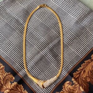 Gold and Diamantés Necklace